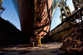 Arbeitsplatz Hafen Hamburg - Werft